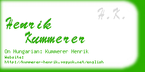 henrik kummerer business card